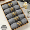 Chunky Alpaca Wool Knitting Yarn – 500g Multi-Color Set for Cozy Winter Projects