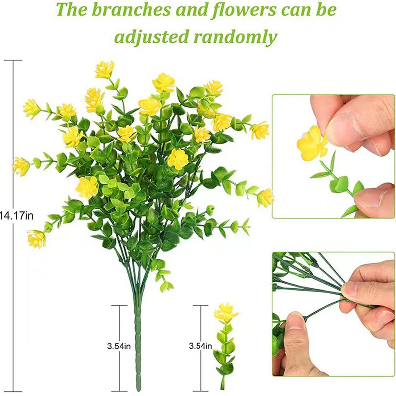 UV-Resistant Artificial Flower Bouquet for Indoor & Outdoor Decor