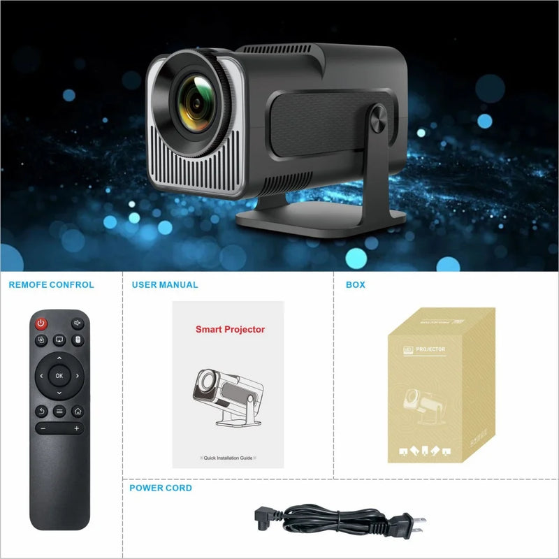 Proyector Android Portátil con WiFi 6 y Bluetooth