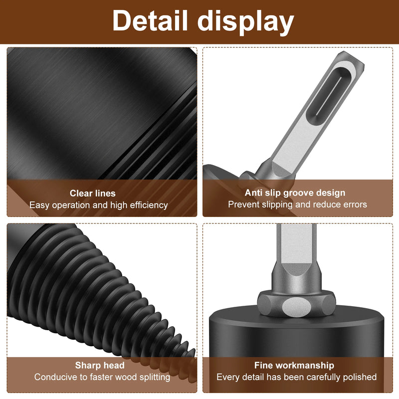 High-Carbon Steel Wood Log Splitter Drill Bit