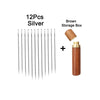 Self-Threading Sewing Needles Set, 12 Pack for Easy Hand Stitching