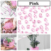 Pink acrylic crushed ice gems used for vase fillers and decor