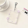 Transparent Acrylic Photocard Holder with Star Pendant Keychain