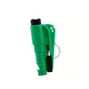 A green 3-in-1 car emergency escape tool with a window breaker and seatbelt cutter.