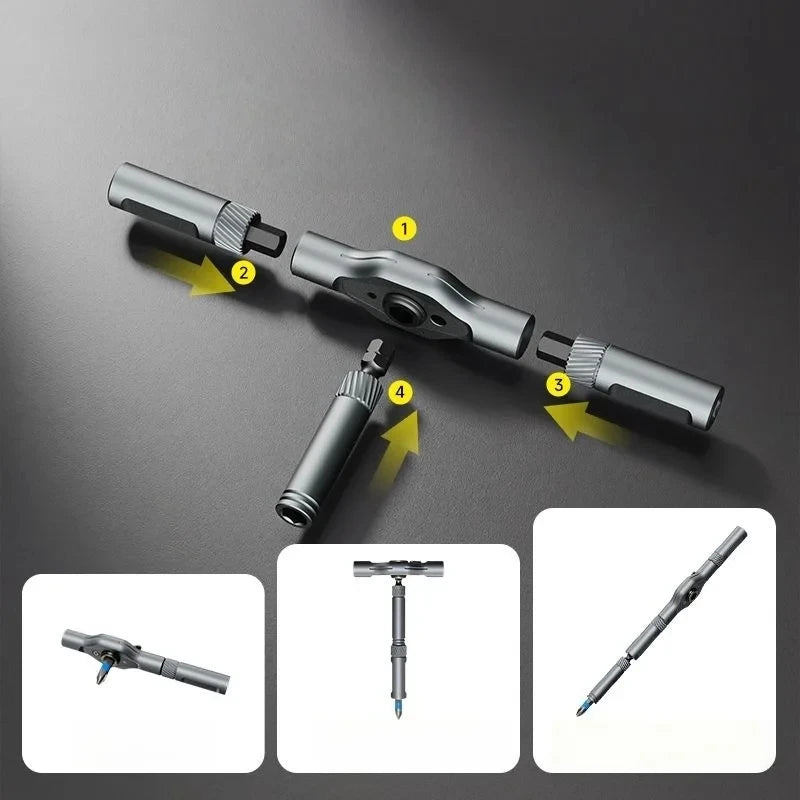 24-in-1 Ratchet Screwdriver Set with Magnetic Bits