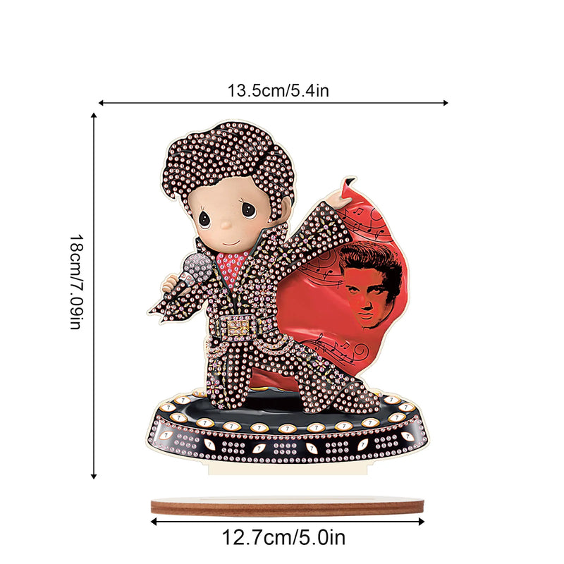 Diamond Art Painting Kit Ornament, DIY Desktop Decoration Diamond Art, Special Shape Diamond, Home Office Desktop Decoration