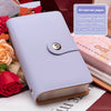 PU Leather Cash Envelope Budget Binder