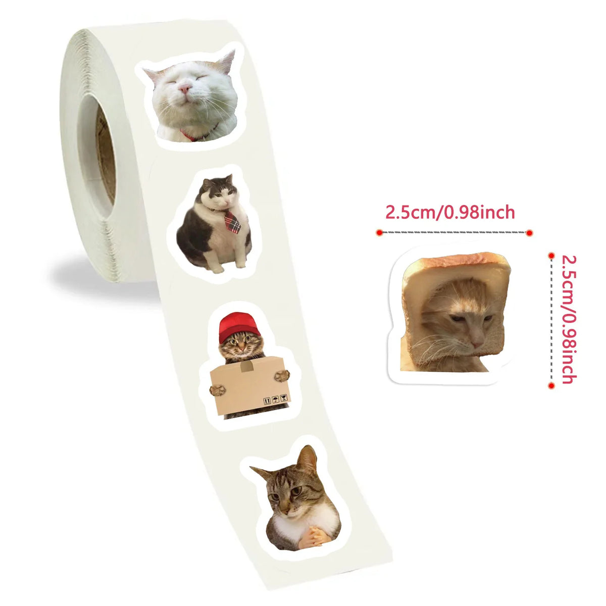 Funny Cat Graffiti Stickers for Personalization