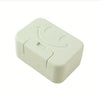 Smiley Face Lidded Soap Dish for Bathroom & Travel