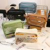 Transparent Double-Sided Pencil Case with Capybara Design