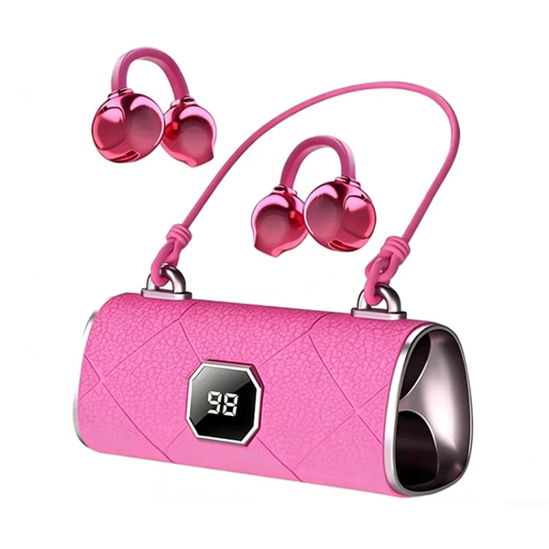 Open-Ear Bluetooth Earbuds with LED Display