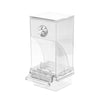 Clear acrylic no-mess bird feeder and waterer for small to medium parakeets