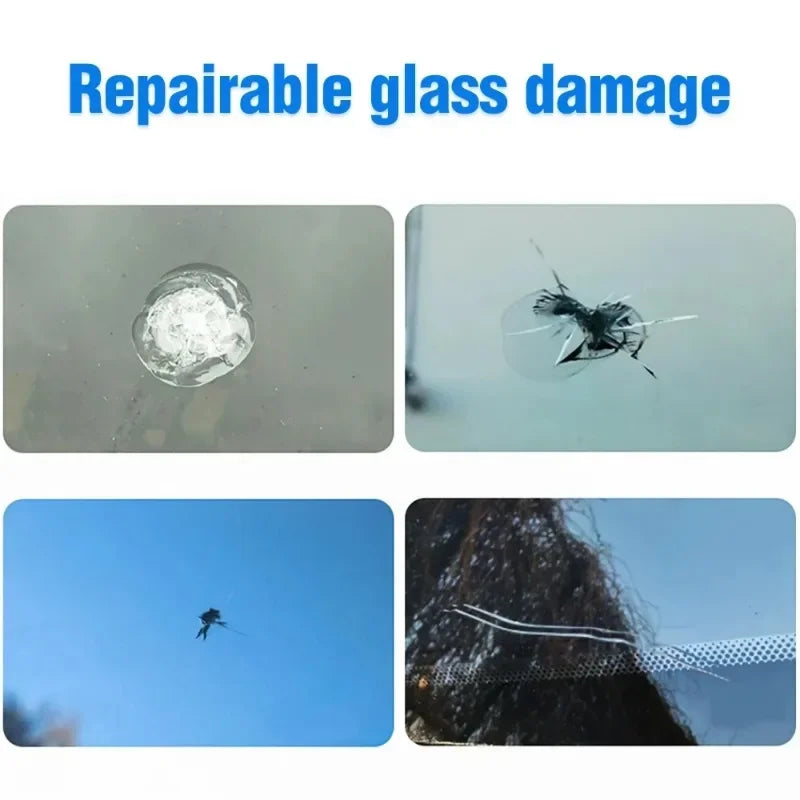 Windshield Crack Repair Kit with UV Resin