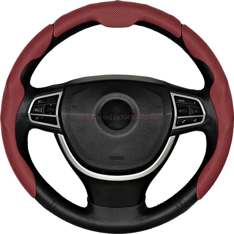 Premium Universal Leather Steering Wheel Cover