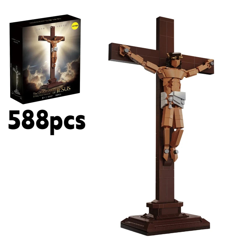 Jesus Cross Building Block Set — 588 Pieces
