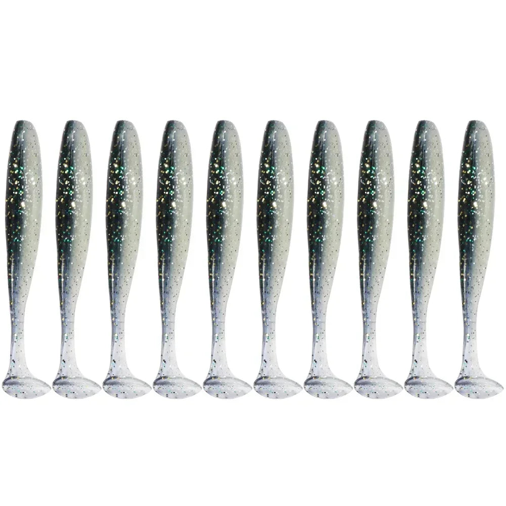 Realistic Soft Bait Fishing Lures with Jig Heads