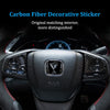 Carbon Fiber Steering Wheel Emblem Decals for Honda Models 2015-2022