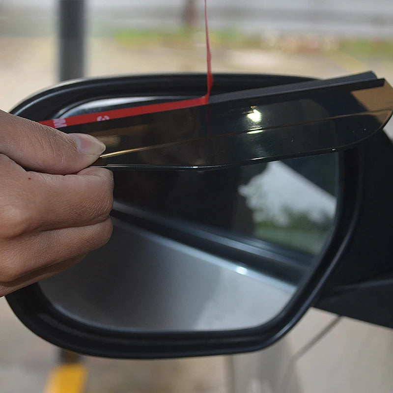 Carbon Fiber Style Car Mirror Rain Guards (Pair)