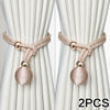Adjustable French Ball Curtain Tiebacks (Set of 2)