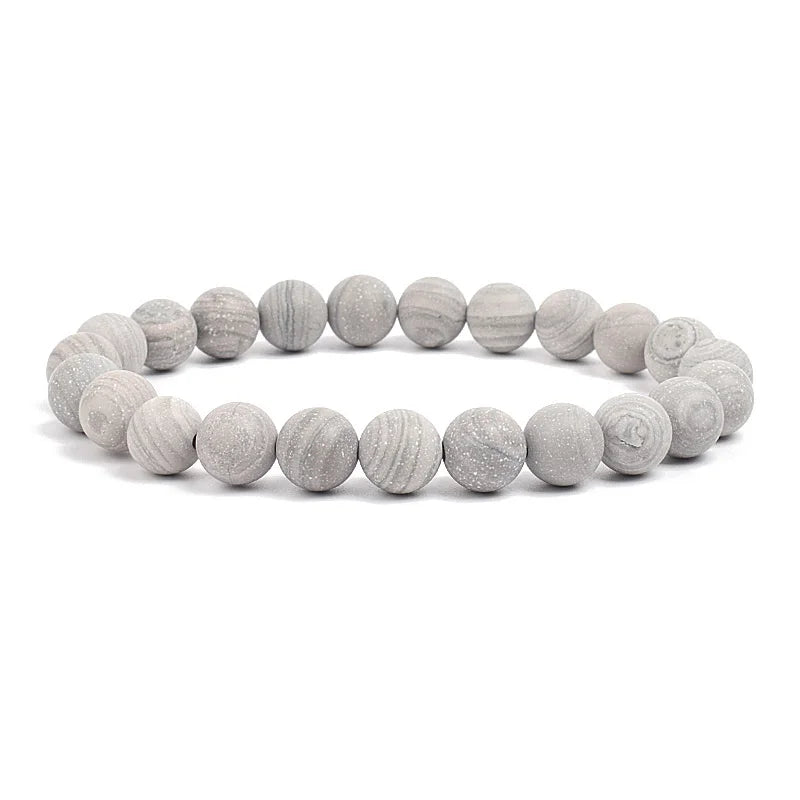 Armband aus Natursteinperlen