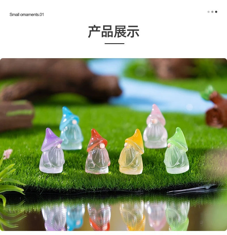 Luminous Fairy Garden Mini Gnomes for Enchanted Decor