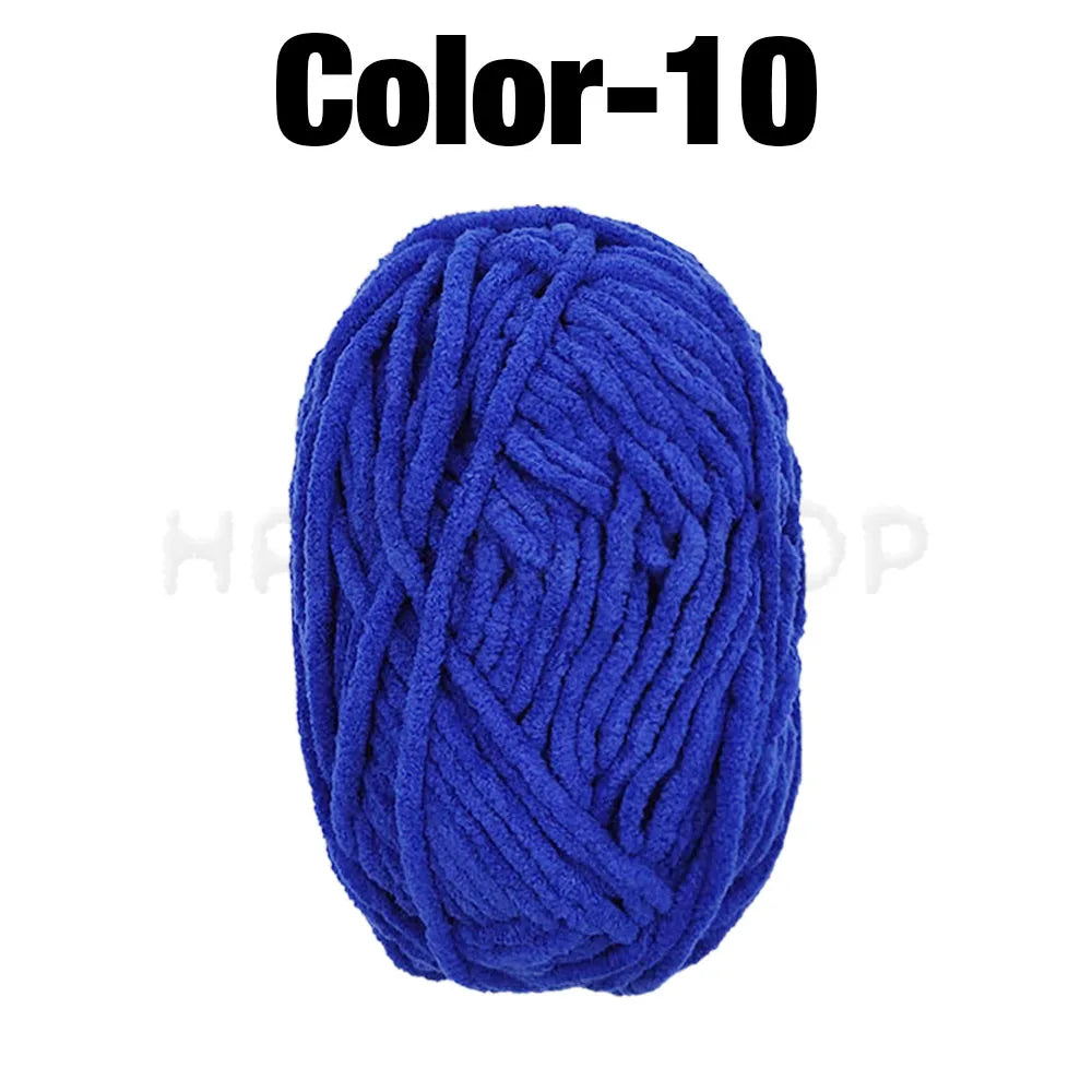 Soft Velvet Chenille Yarn for Knitting and Crochet – 2 Rolls