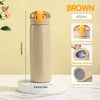 Minimalist Insulated Water Bottle with Pop-Up Straw Lid