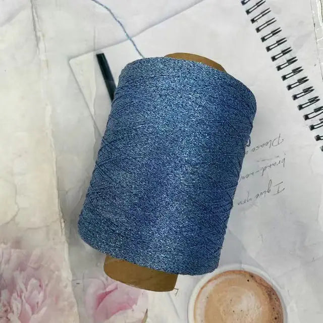 Glitter Blended Cotton Yarn Skein for Knitting & Crochet