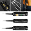 A set of black induction test pens featuring an NCV voltage detector and breakpoint finder tool.