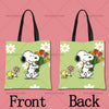 Snoopy Cartoon Canvas Tote Bag – Large Capacity, Foldable & Reusable
