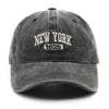 Vintage Washed New York Embroidery Snapback Hat