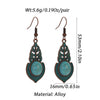 Boho Turquoise Geometric Drop Earrings