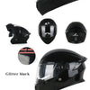 Modular Flip-Up Motorcycle Helmet with Removable Chin Guard