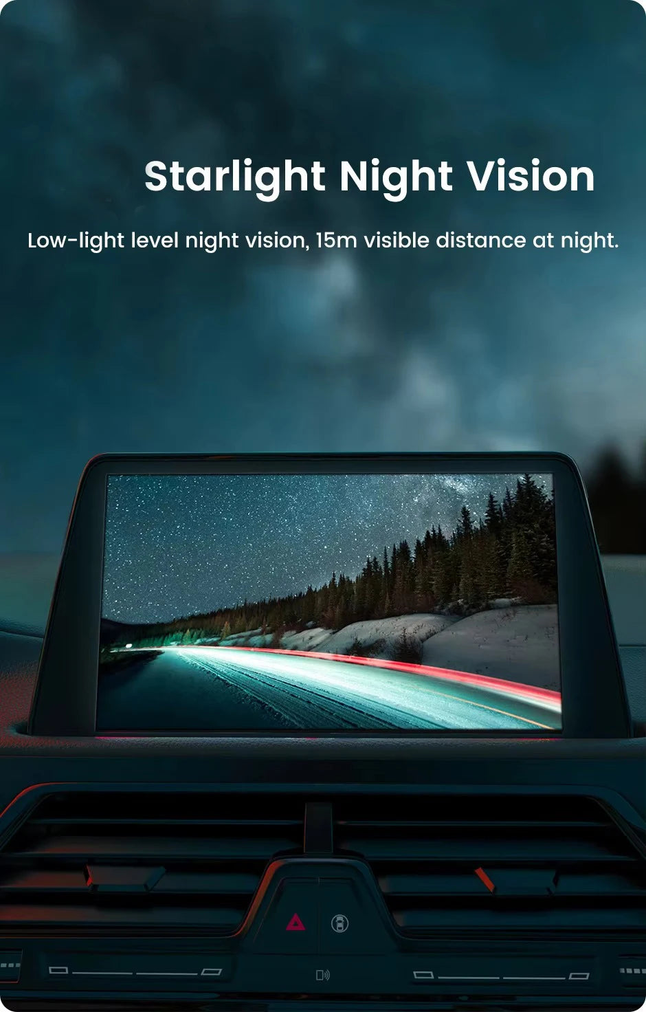 HD Backup Camera with 170° Wide View