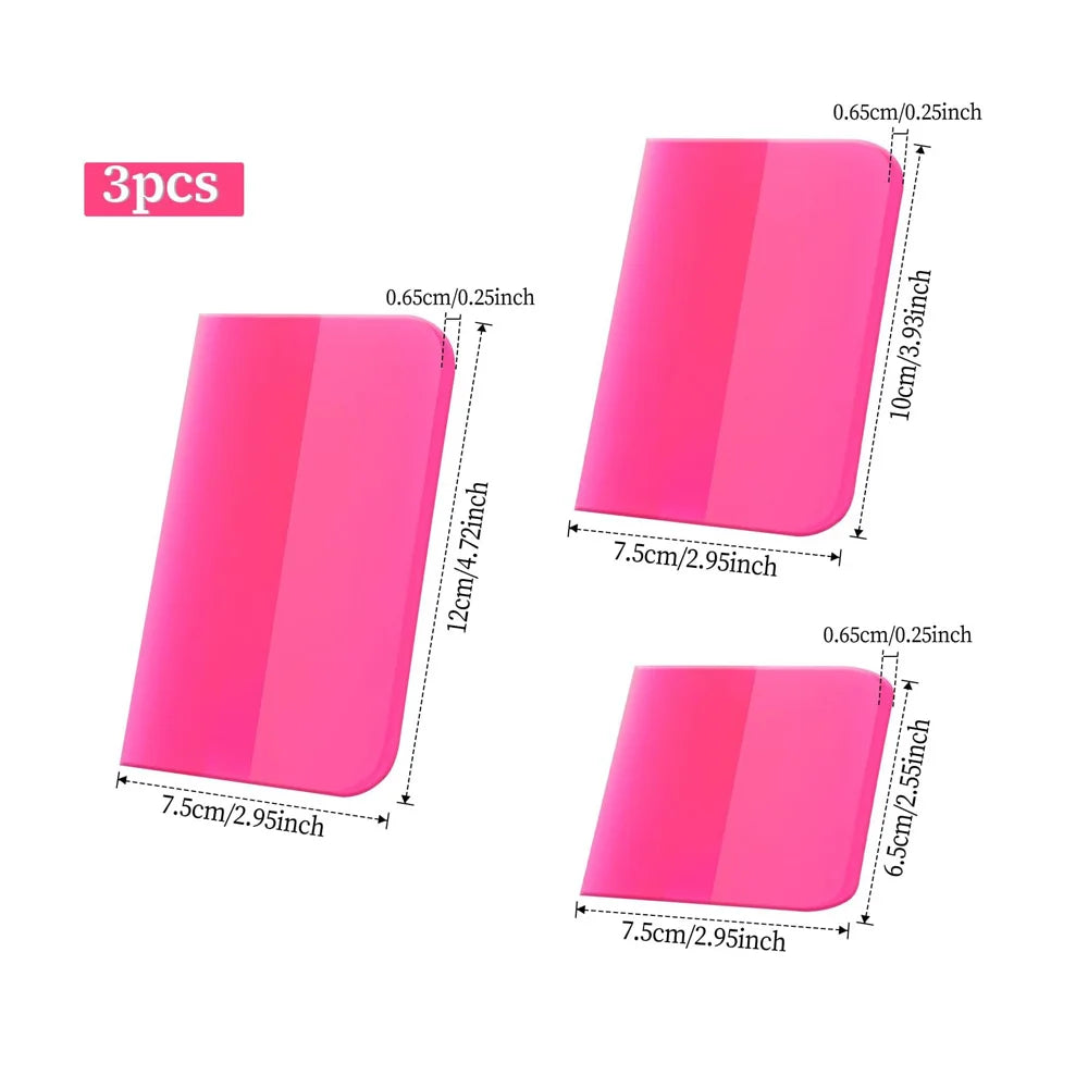 Professional PPF & Vinyl Wrap Squeegee Kit - Soft Rubber Tools for Scratch-Free Application