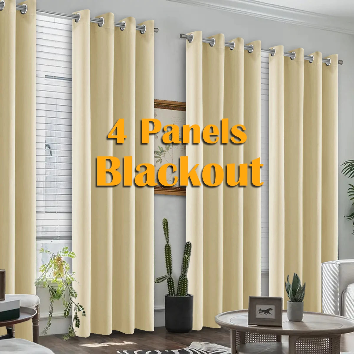 Blackout Curtains with Grommets – Thermal Insulated & Noise Reducing