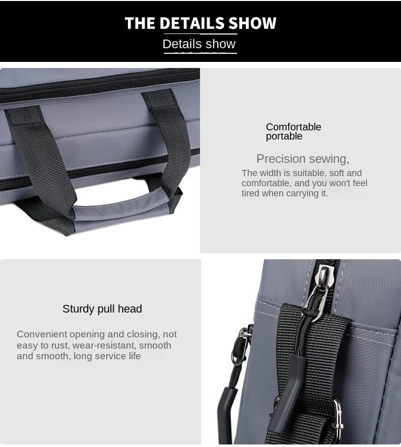 Large-Capacity Men's Messenger Bag with A4 Compatibility