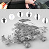 Mixed Size Plastic Retainer Clips for Auto Trim, Bumper, and Door Panels