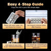 Reusable Stainless Steel Whiskey Stones with Tongs