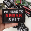 Tactical Military Iron-On Patch with Slogan – Embroidered Badge for DIY Clothing