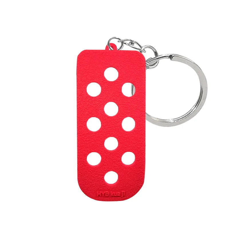 Silicone Shoe Charm Holder Keychain Board