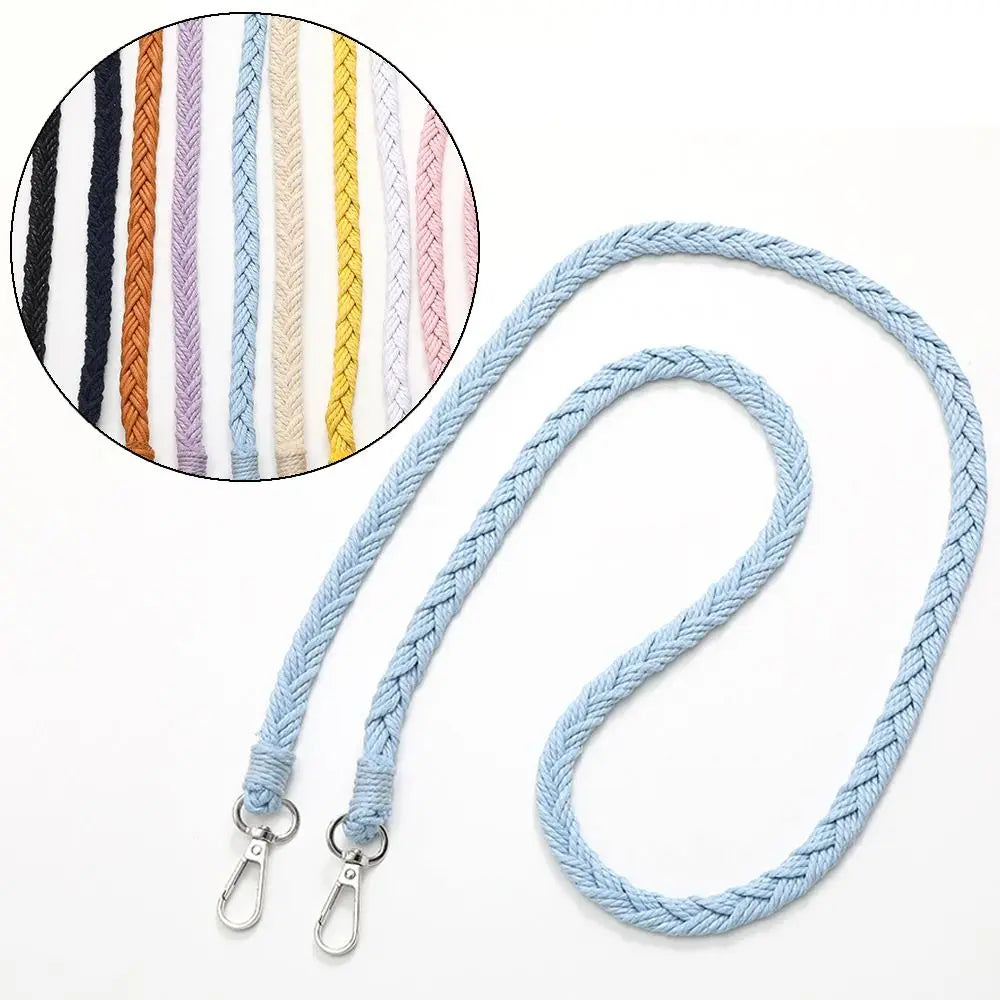 Handwoven Braided Bag Strap – Detachable Crossbody Belt