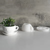 Heart-Shaped Teacup & Saucer Silicone Mold with Handle