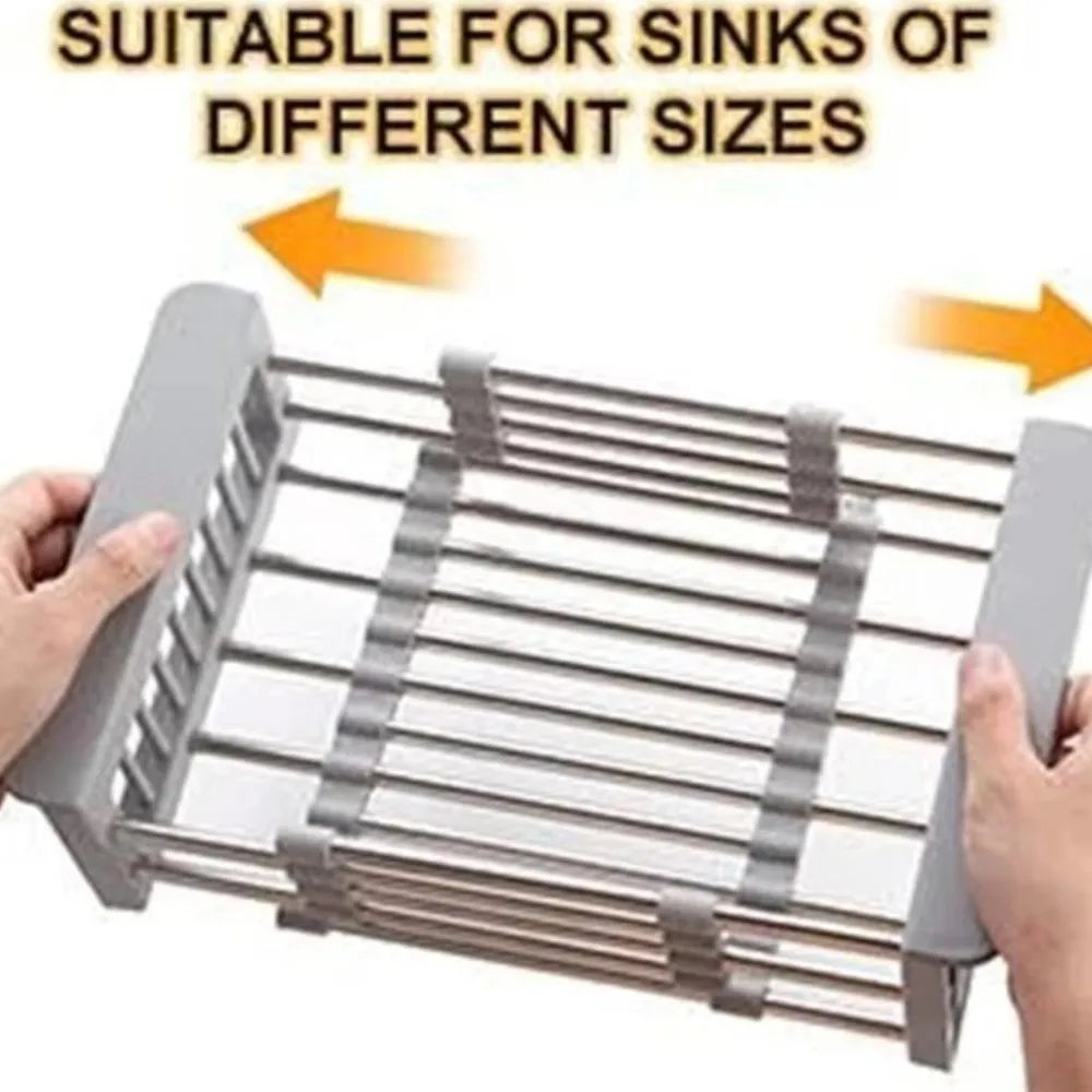Adjustable Stainless Steel Sink Drain Basket