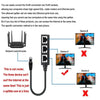 RJ45 Ethernet Splitter 1-to-3 Network Adapter for Cat 6 Cables