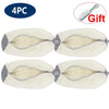 Four reusable mesh shoe laundry bags with a gift tag shown for washing shoes.