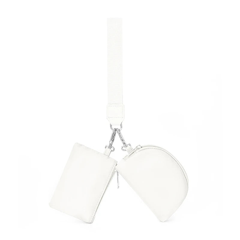 Mini Keychain Wallet with Wristlet Strap