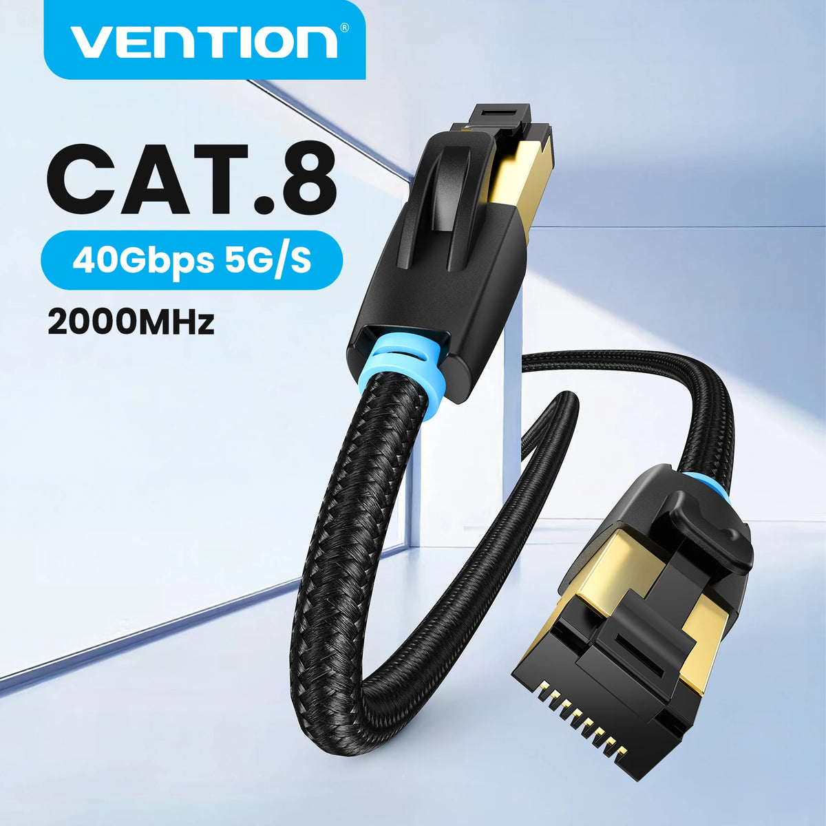 Cat8 Ethernet Cable – 40Gbps High-Speed Network Patch Cord