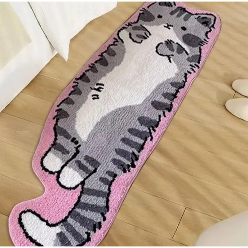 Cute Cat Print Non-Slip Area Rug