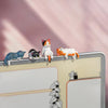 Mini Cat Figurine Set - 10 Pack Cute Kitten Desk & Car Decor